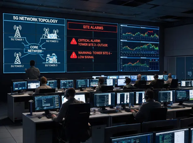 Telecom NOC operations desk