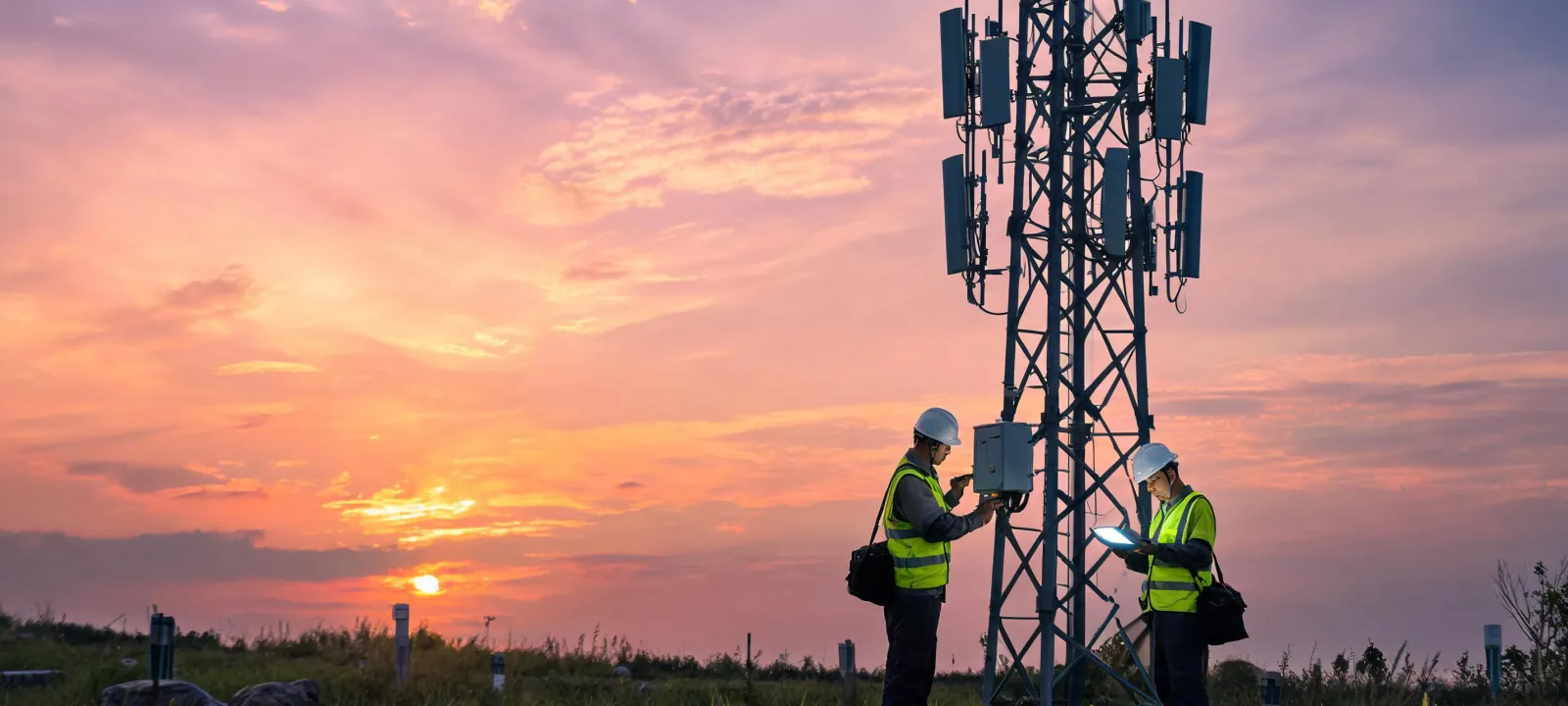 RF tower inspection team